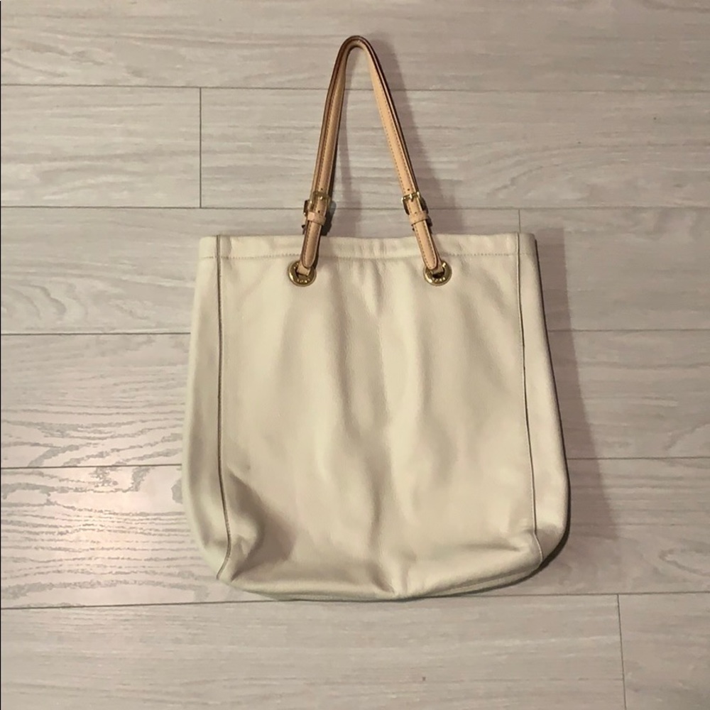 Michael Kors Leather Beige Tote